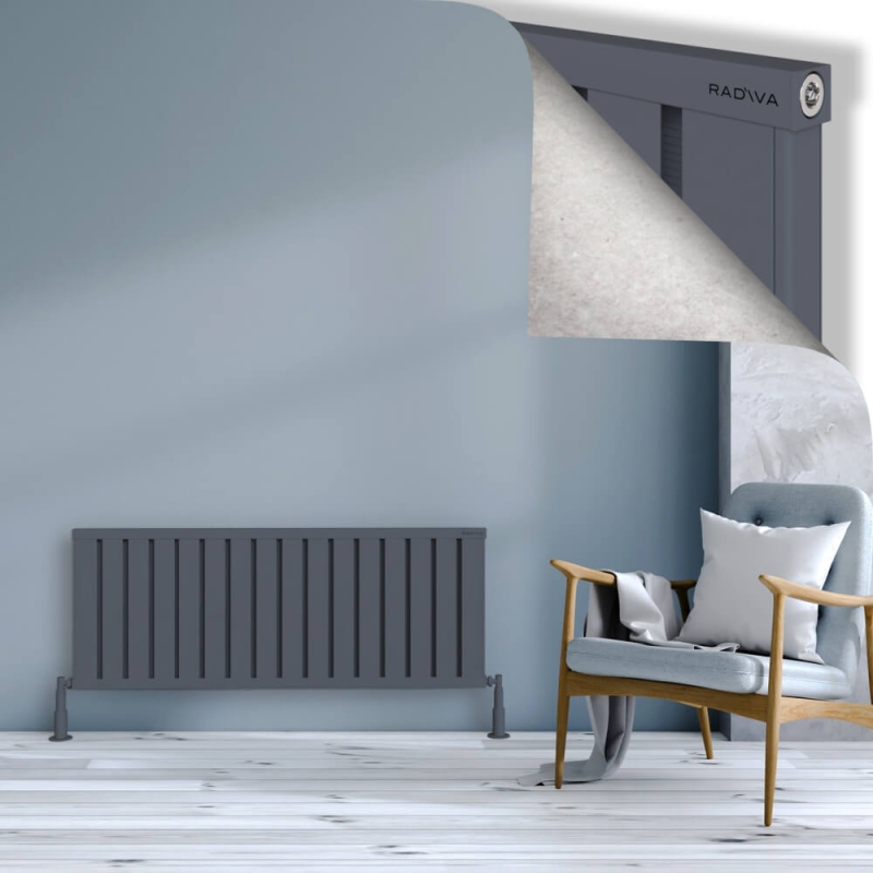 OBI Dekoratif Alüminyum Radyatör 500x1284 Antrasit - 2OBI05001284B2TS