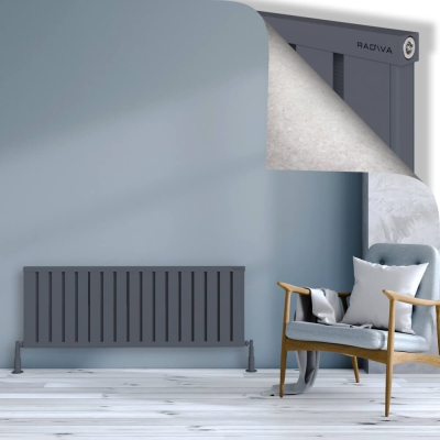 Radiva - OBI Dekoratif Alüminyum Radyatör 500x1364 Antrasit (1)