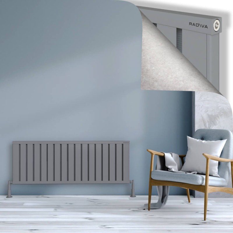 OBI Dekoratif Alüminyum Radyatör 500x1364 Gri - 2OBI05001364BLTS