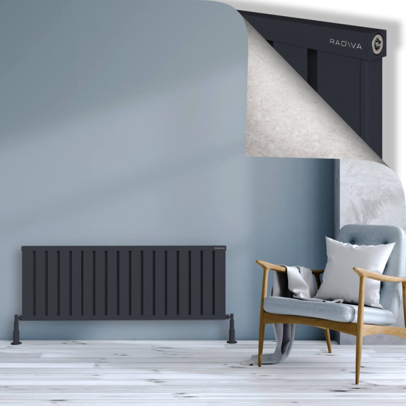 OBI Dekoratif Alüminyum Radyatör 500x1364 Koyu Antrasit - 2OBI05001364B6TS