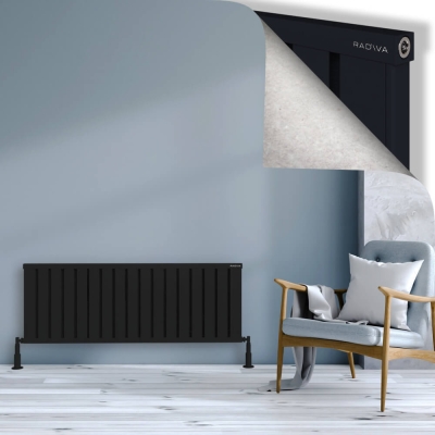 Radiva - OBI Dekoratif Alüminyum Radyatör 500x1364 Siyah (1)