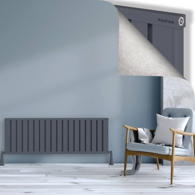 Radiva - OBI Dekoratif Alüminyum Radyatör 500x1444 Antrasit (1)