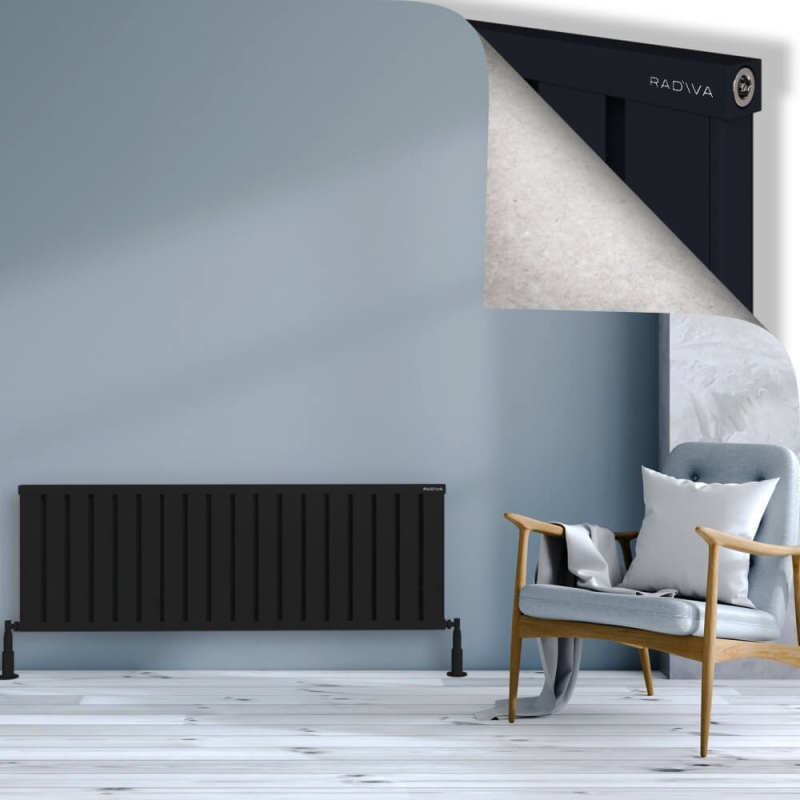 OBI Dekoratif Alüminyum Radyatör 500x1444 Siyah - 2OBI05001444B3TS