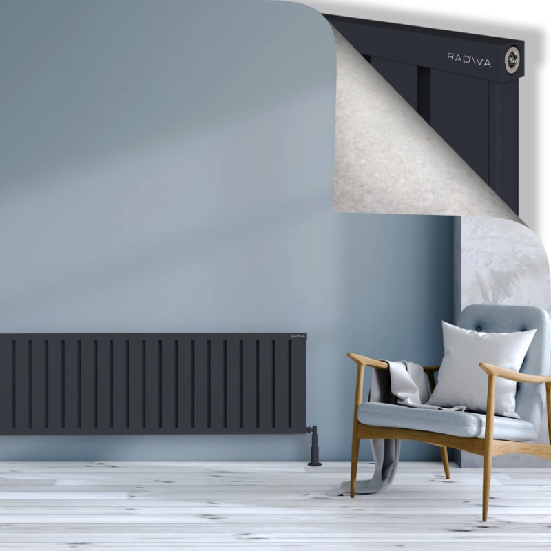 OBI Dekoratif Alüminyum Radyatör 500x2084 Koyu Antrasit - 2OBI05002084B6TS