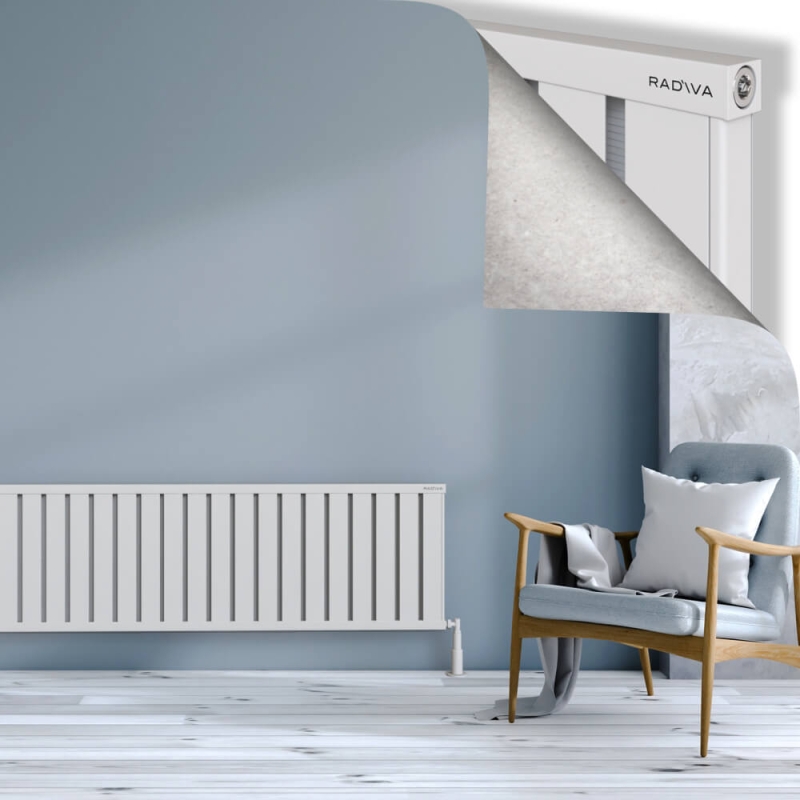 OBI Dekoratif Alüminyum Radyatör 500x2324 Beyaz - 2OBI05002324B1TS