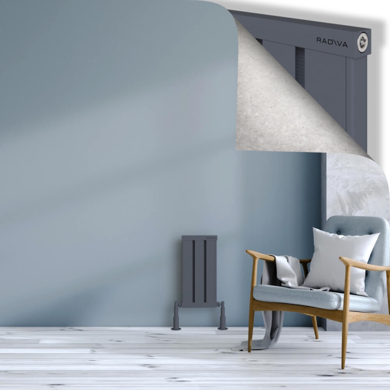 OBI Dekoratif Alüminyum Radyatör 500x244 Antrasit - 2OBI05000244B2TS