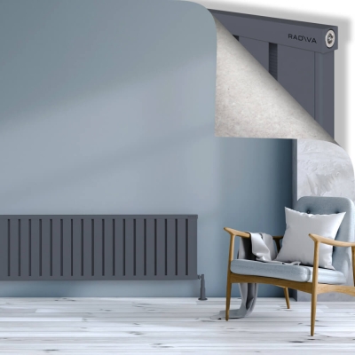 Radiva - OBI Dekoratif Alüminyum Radyatör 500x2724 Antrasit - 300