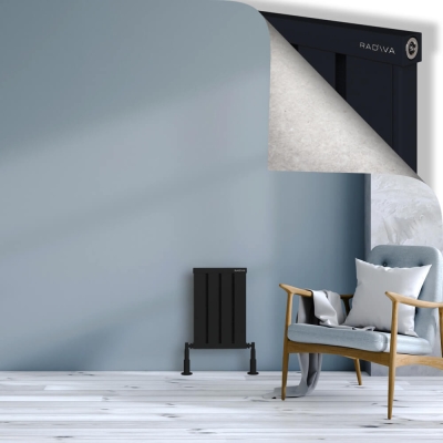 Radiva - OBI Dekoratif Alüminyum Radyatör 500x324 Siyah (1)