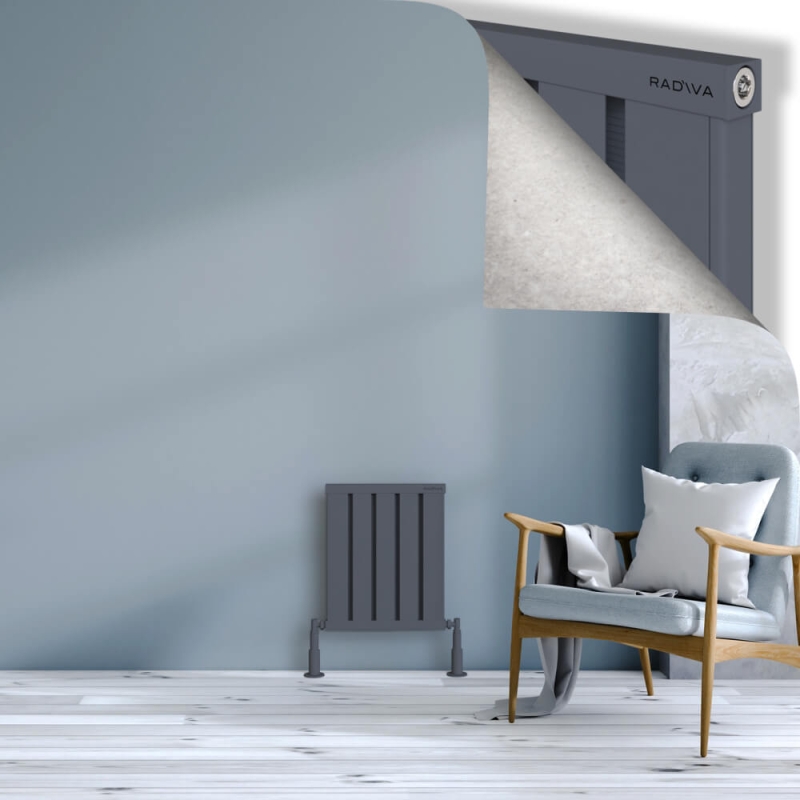 OBI Dekoratif Alüminyum Radyatör 500x404 Antrasit - 2OBI05000404B2TS