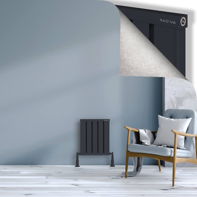 OBI Dekoratif Alüminyum Radyatör 500x404 Koyu Antrasit - 2OBI05000404B6TS