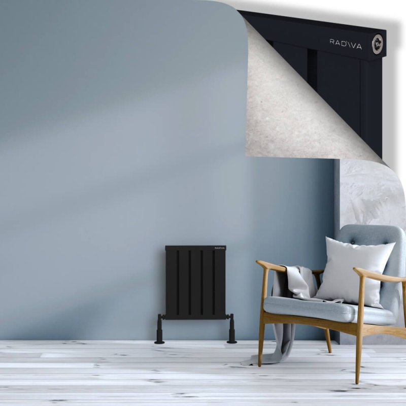 OBI Dekoratif Alüminyum Radyatör 500x404 Siyah - 2OBI05000404B3TS