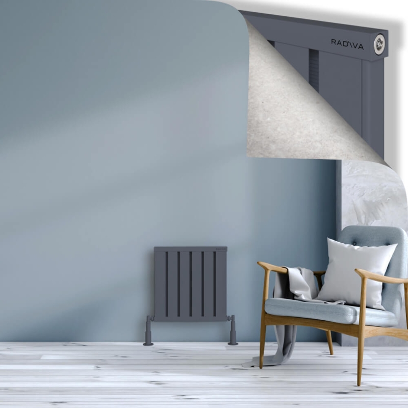 OBI Dekoratif Alüminyum Radyatör 500x484 Antrasit - 2OBI05000484B2TS