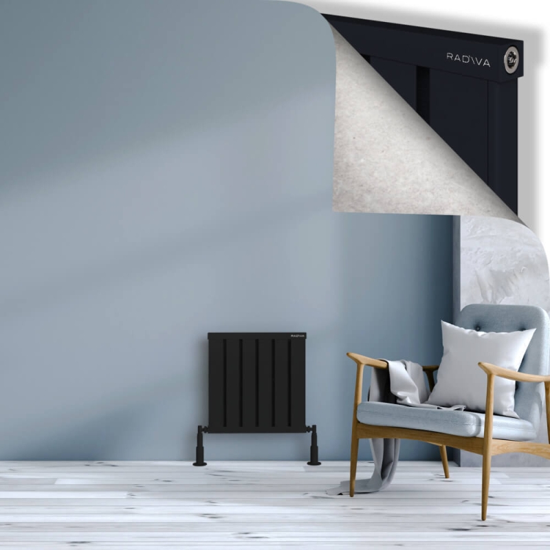 OBI Dekoratif Alüminyum Radyatör 500x484 Siyah - 2OBI05000484B3TS