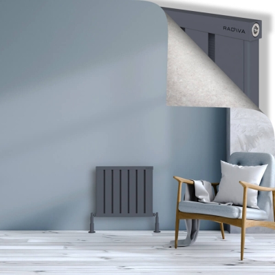 Radiva - OBI Dekoratif Alüminyum Radyatör 500x564 Antrasit