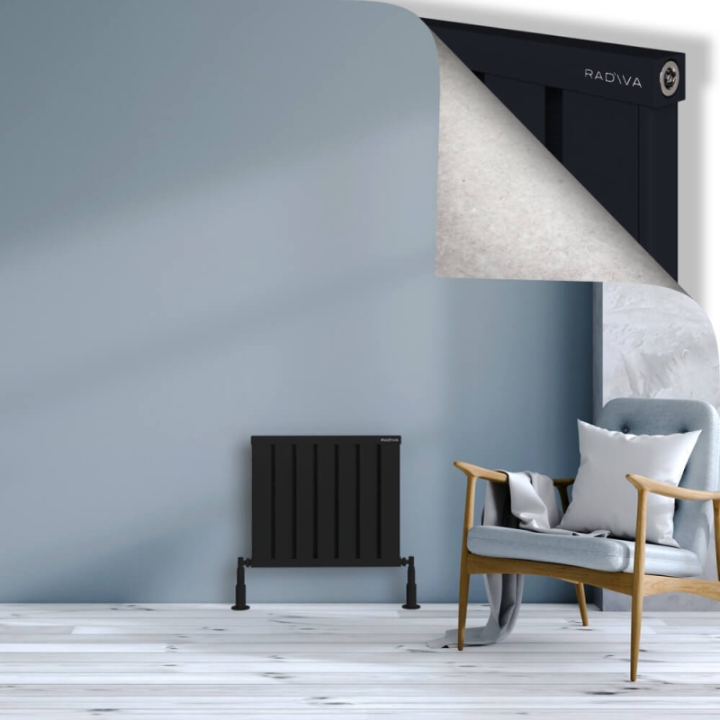 OBI Dekoratif Alüminyum Radyatör 500x564 Siyah - 2OBI05000564B3TS