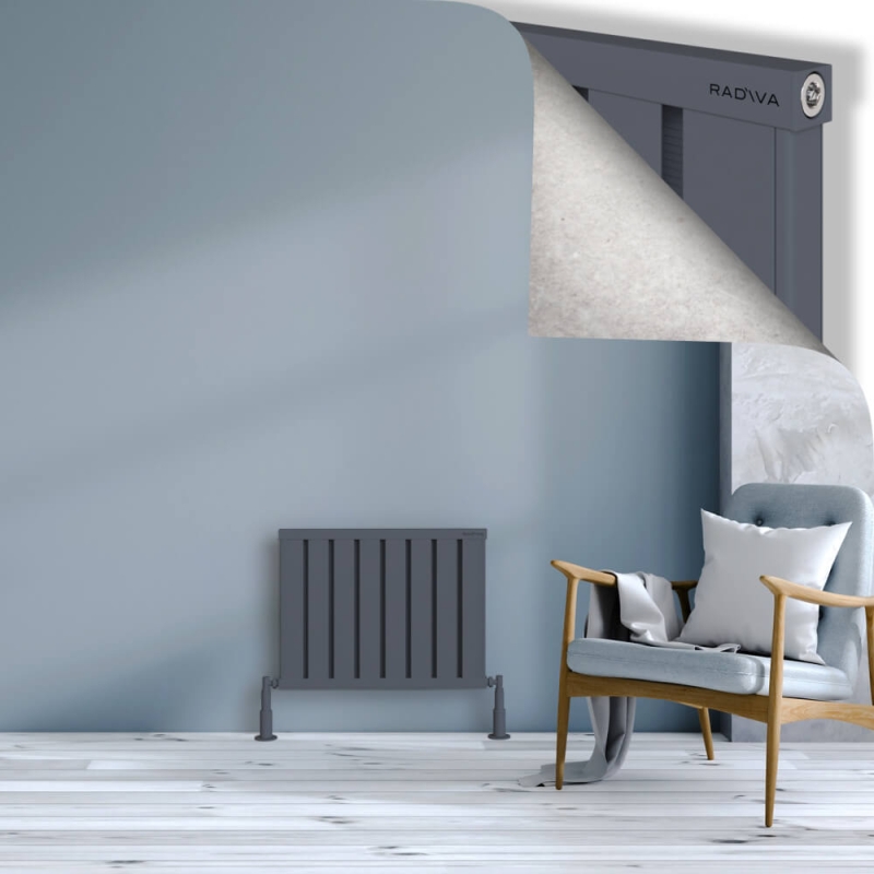 OBI Dekoratif Alüminyum Radyatör 500x644 Antrasit - 2OBI05000644B2TS