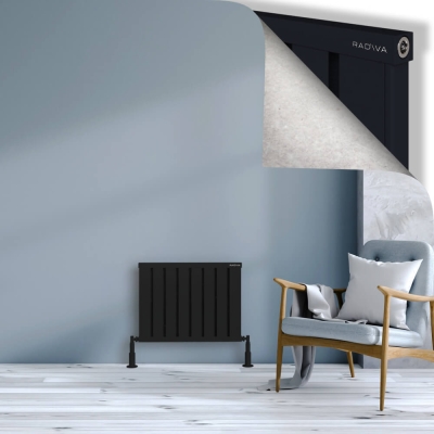 Radiva - OBI Dekoratif Alüminyum Radyatör 500x644 Siyah (1)