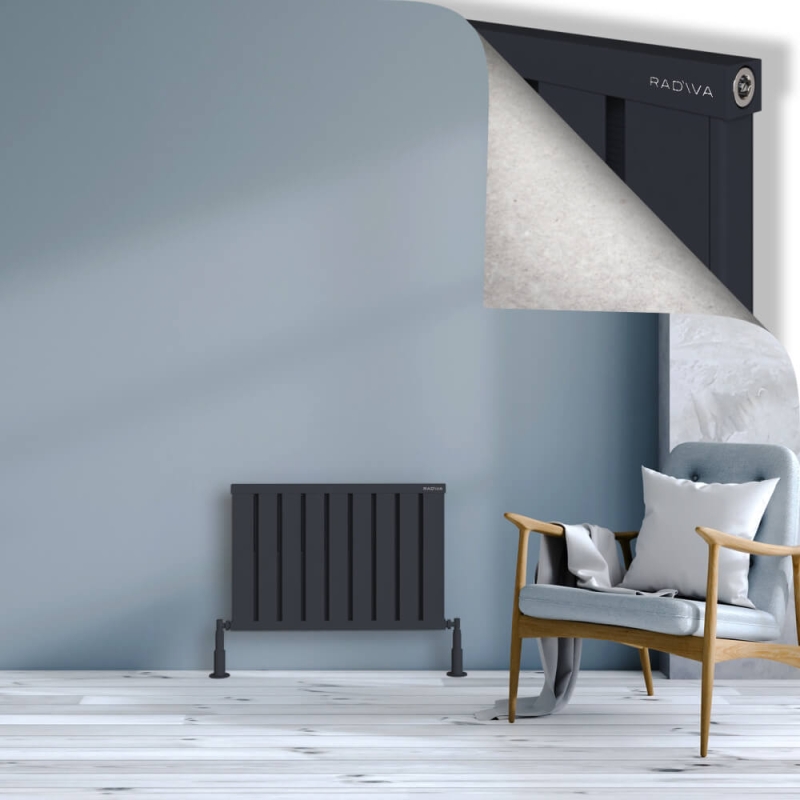 OBI Dekoratif Alüminyum Radyatör 500x724 Koyu Antrasit - 2OBI05000724B6TS