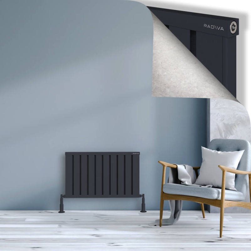 OBI Dekoratif Alüminyum Radyatör 500x804 Koyu Antrasit - 2OBI05000804B6TS