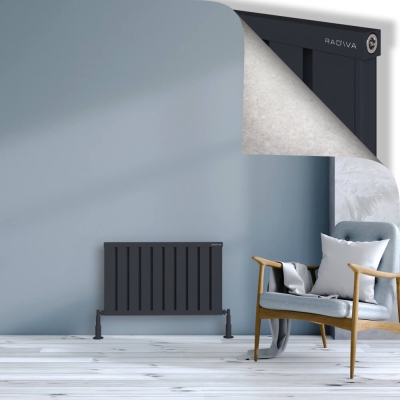 Radiva - OBI Dekoratif Alüminyum Radyatör 500x804 Koyu Antrasit