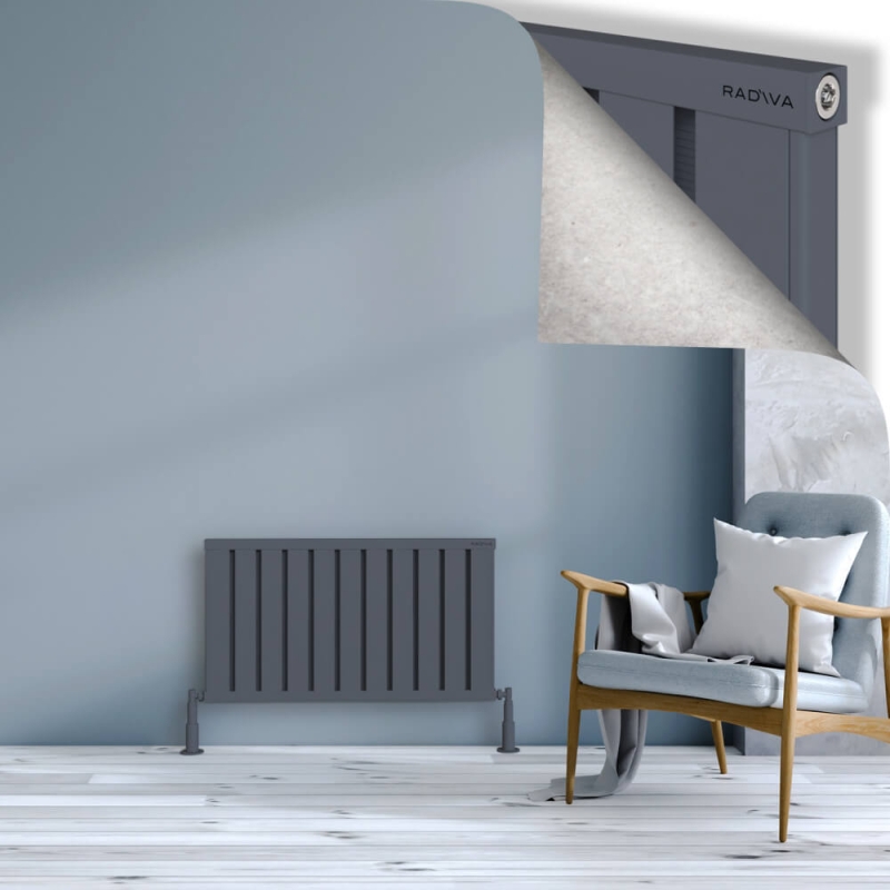 OBI Dekoratif Alüminyum Radyatör 500x884 Antrasit - 2OBI05000884B2TS