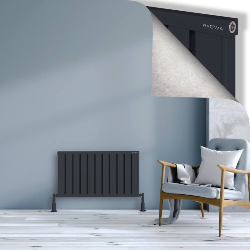 OBI Dekoratif Alüminyum Radyatör 500x884 Koyu Antrasit - 2OBI05000884B6TS