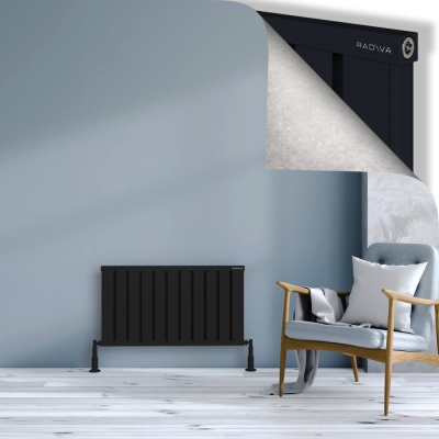 Radiva - OBI Dekoratif Alüminyum Radyatör 500x884 Siyah