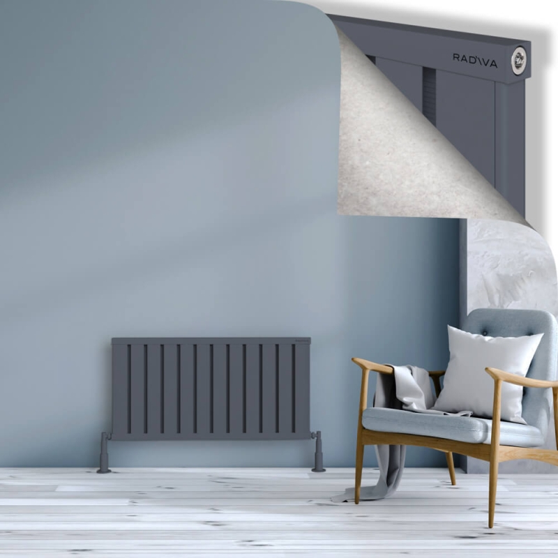 OBI Dekoratif Alüminyum Radyatör 500x964 Antrasit - 2OBI05000964B2TS