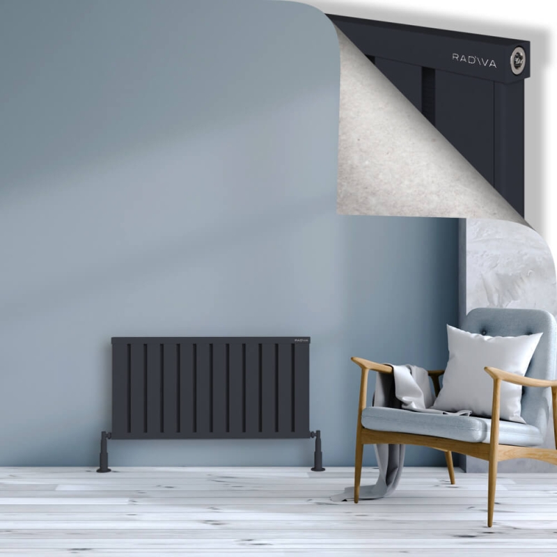 OBI Dekoratif Alüminyum Radyatör 500x964 Koyu Antrasit - 2OBI05000964B6TS