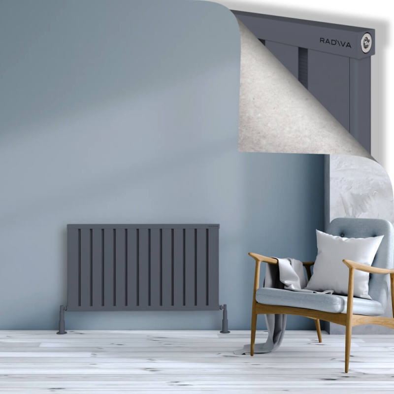 OBI Dekoratif Alüminyum Radyatör 600x1044 Antrasit - 2OBI06001044B2TS