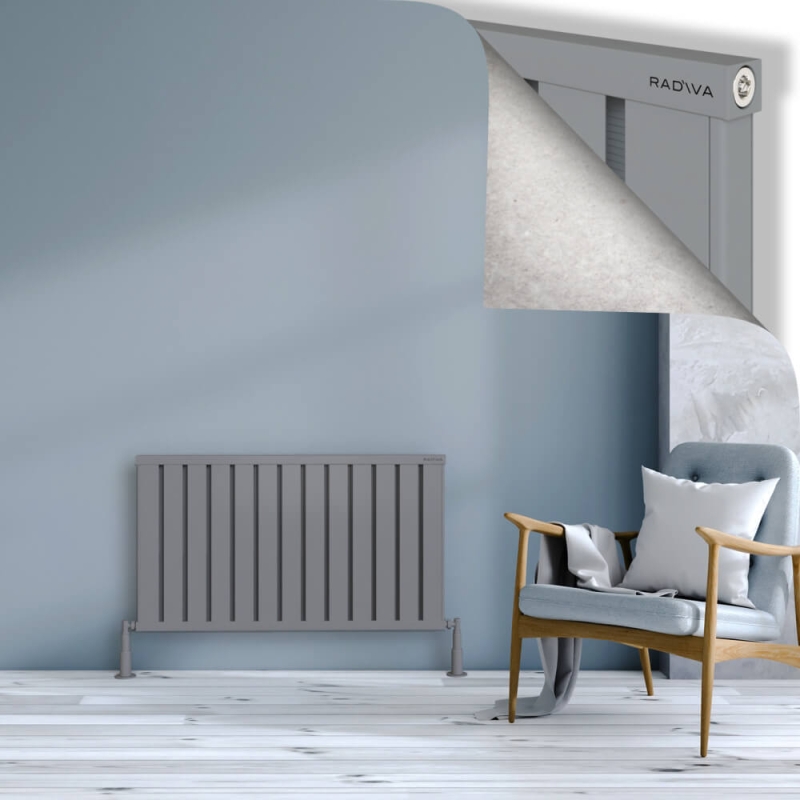 OBI Dekoratif Alüminyum Radyatör 600x1044 Gri - 2OBI06001044BLTS