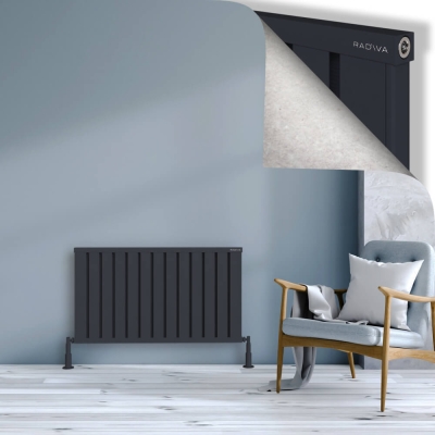Radiva - OBI Dekoratif Alüminyum Radyatör 600x1044 Koyu Antrasit - 300