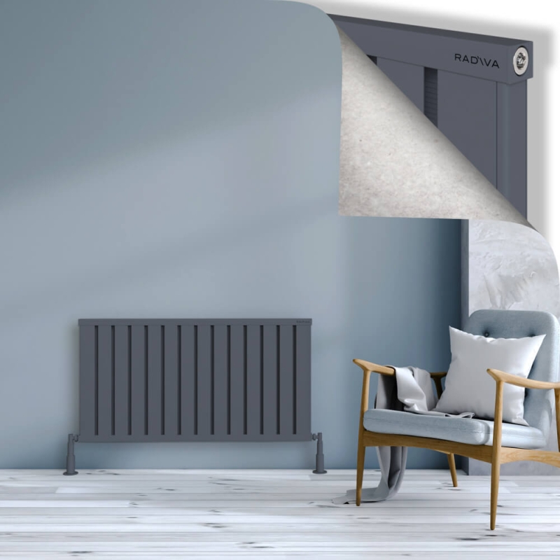 OBI Dekoratif Alüminyum Radyatör 600x1124 Antrasit - 2OBI06001124B2TS