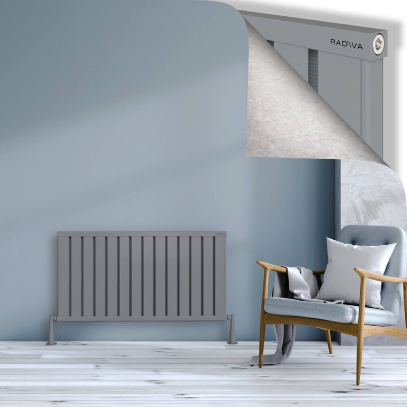 OBI Dekoratif Alüminyum Radyatör 600x1124 Gri - 2OBI06001124BLTS