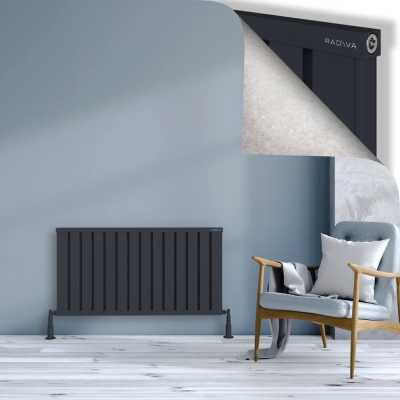 Radiva - OBI Dekoratif Alüminyum Radyatör 600x1124 Koyu Antrasit