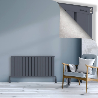 Radiva - OBI Dekoratif Alüminyum Radyatör 600x1204 Antrasit
