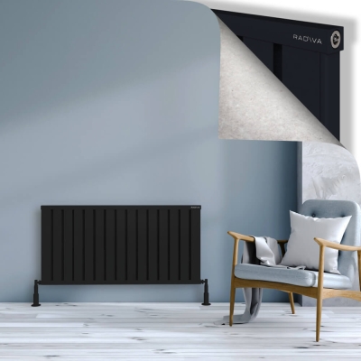 Radiva - OBI Dekoratif Alüminyum Radyatör 600x1204 Siyah (1)