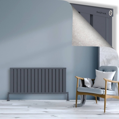 Radiva - OBI Dekoratif Alüminyum Radyatör 600x1284 Antrasit (1)