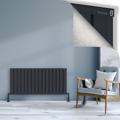 Radiva - OBI Dekoratif Alüminyum Radyatör 600x1284 Koyu Antrasit (1)