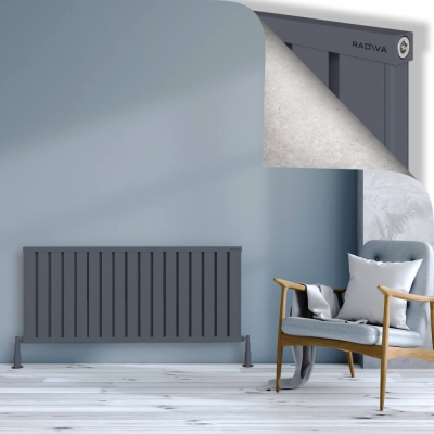 Radiva - OBI Dekoratif Alüminyum Radyatör 600x1364 Antrasit (1)