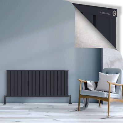 Radiva - OBI Dekoratif Alüminyum Radyatör 600x1364 Koyu Antrasit - 300