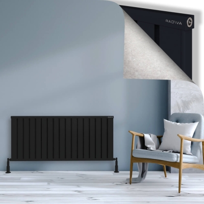 Radiva - OBI Dekoratif Alüminyum Radyatör 600x1364 Siyah