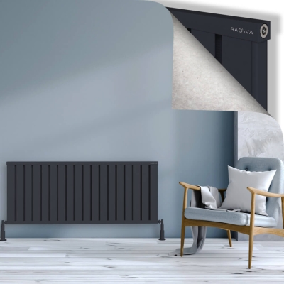 Radiva - OBI Dekoratif Alüminyum Radyatör 600x1444 Koyu Antrasit (1)