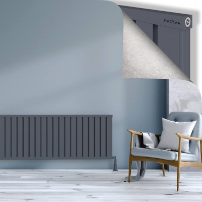 Radiva - OBI Dekoratif Alüminyum Radyatör 600x1604 Antrasit (1)