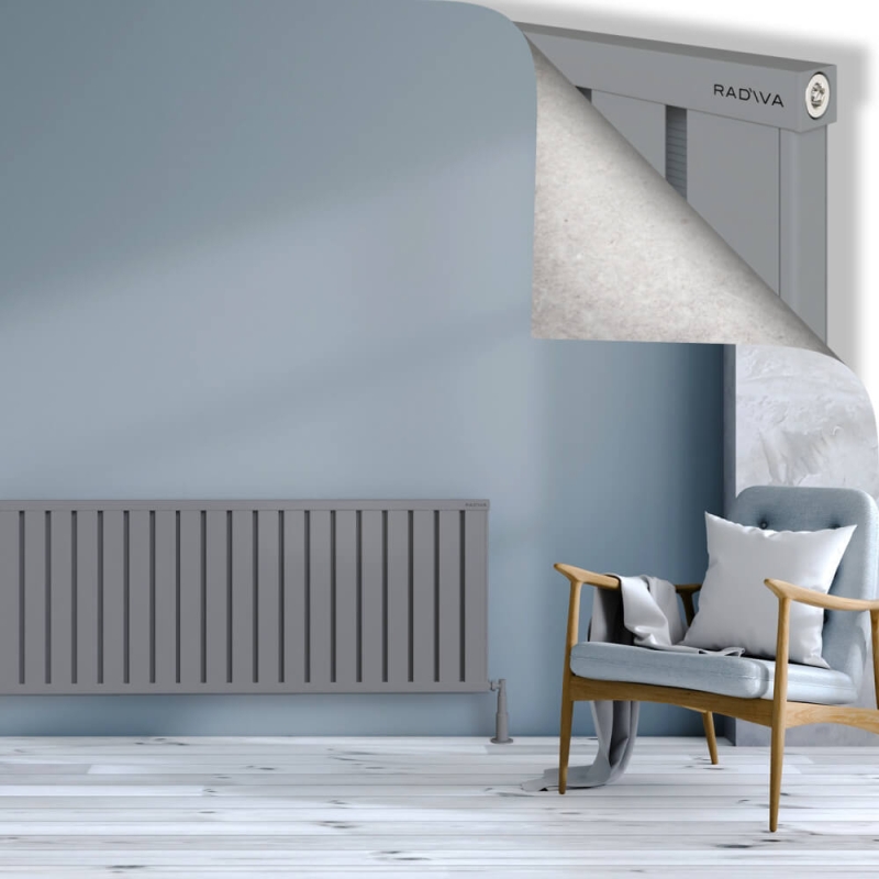 OBI Dekoratif Alüminyum Radyatör 600x2084 Gri - 2OBI06002084BLTS