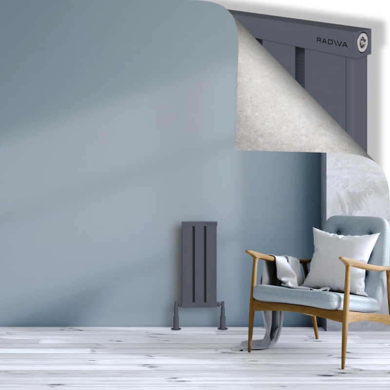 OBI Dekoratif Alüminyum Radyatör 600x244 Antrasit - 2OBI06000244B2TS