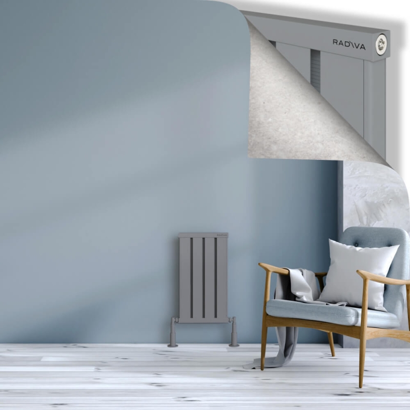 OBI Dekoratif Alüminyum Radyatör 600x324 Gri - 2OBI06000324BLTS