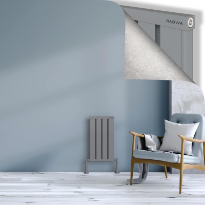 Radiva - OBI Dekoratif Alüminyum Radyatör 600x324 Gri - 300