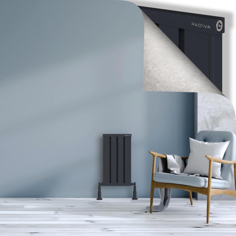 OBI Dekoratif Alüminyum Radyatör 600x324 Koyu Antrasit - 2OBI06000324B6TS