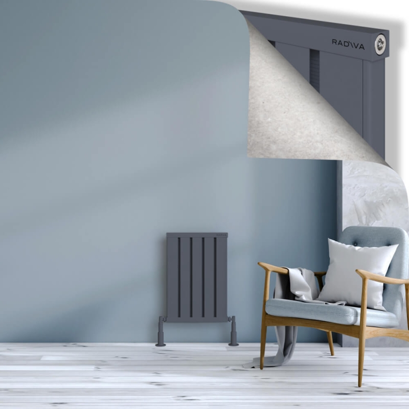 OBI Dekoratif Alüminyum Radyatör 600x404 Antrasit - 2OBI06000404B2TS